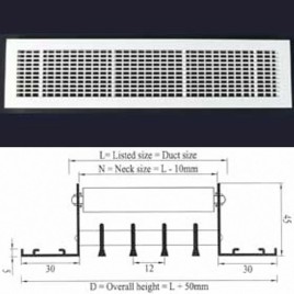 Aluminum Linear Air Grilles