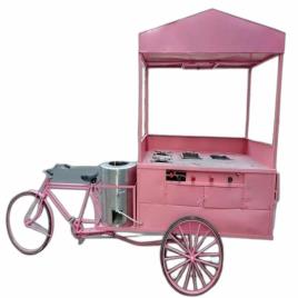 Aluminium Pink 500kg Food Cart