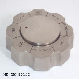 Aluminium Decision Maker Paperweight, 3.5 Inch Diameter