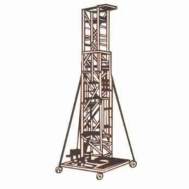 Extendable Aluminium Straight Tower Ladder