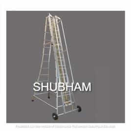 Aluminum Rolling Step Ladder, 7 Steps