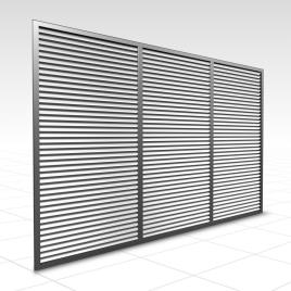 Color Coated Aluminum Louver