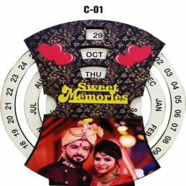 Sublimation MDF English Calendar