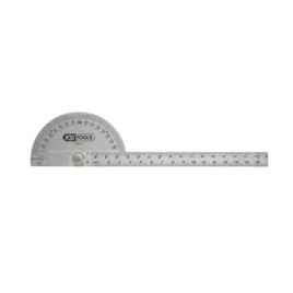KS Tools Stainless Steel Angle Ruler Protractor