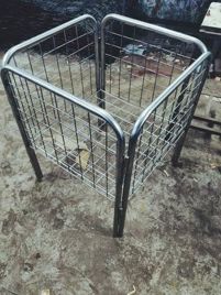 Open Top SS Basket 24x24