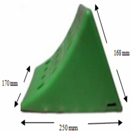 Apex Green Plastic Wheel Chock for SCVs