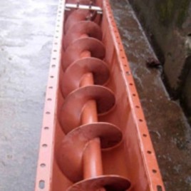 MILD STEEL Screw Conveyor with Loose Flights