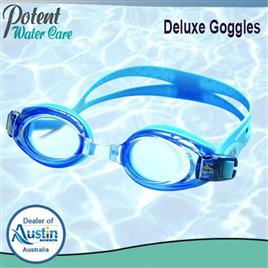 Austin Silicone Swimming Goggles, S-L