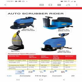 Auto Scrubber Drier Equipment