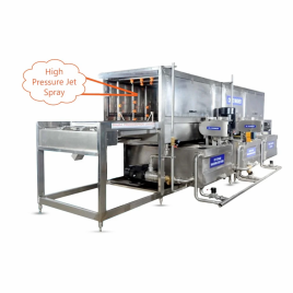 Front Loading Crate Cleaning Machine