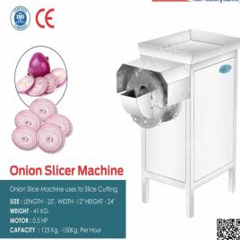 Stainless Steel Onion Slicing Machine, 0.5 HP