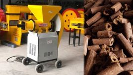 Automatic Gobar Log Production Machine