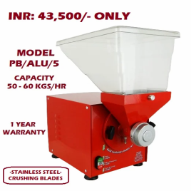 Automatic Powder Coated Peanut Butter Machine Retail Model, Single Phase, 50-60 Kg/Hr