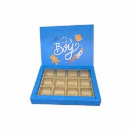 Boy Birth Announcement Cardboard Box