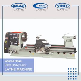 Balaji Geared Head Lathe Machine, 115 mm
