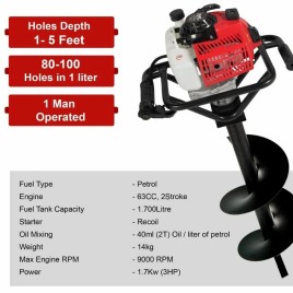 Balwaan 63cc Soil Digger Machine