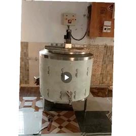300L SS 304 Batch Pasteurizer Machine, Semi-Automatic