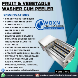 Batch Vegetable Washing and Peeling Machine