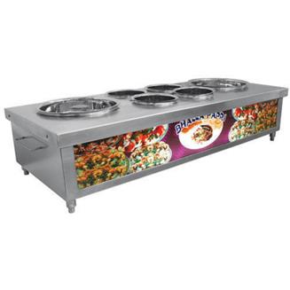 Stainless Steel Bhalla Papri Display