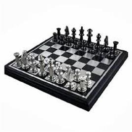 Black Aluminium Chess Pieces