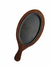 Plain Wooden Sizzler Plate, 10 Inch Restaurant Use