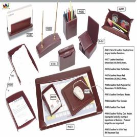 A4 PU Leather Desk Organizer