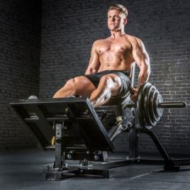 Compact Black Leg Press Machine