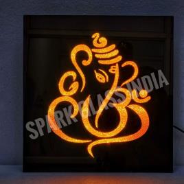 Black Polished Square Wall Art, 18x18