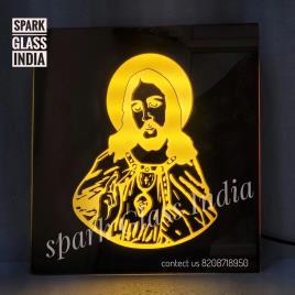 Black Glossy Wall Piece, 12x12 Inch