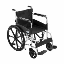 Black Folding Manual Wheelchair