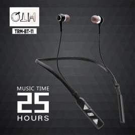 Black Foldable Wireless & Normal Earphones