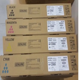 Black Ricoh C2503 Ink Toner Cartridge Set