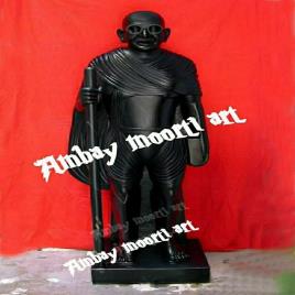 Black Marble Gandhi Statue, Exterior Decor