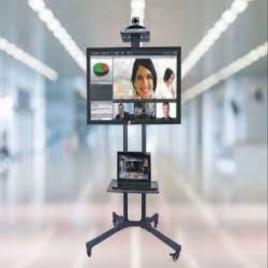 Black Mild Steel TV Trolley (32 Inch)