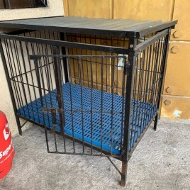 Black Mild Steel Pet Cage