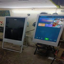 Black MS Metal Advertising Standee