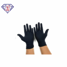 Black Nylon Industrial Hand Gloves