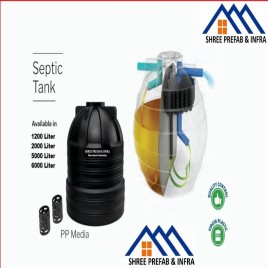 PE Black Septic Tank - 5000L
