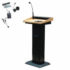 Black Plywood Audio Lectern