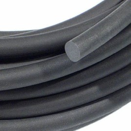 Black Rubber Cord, 2-100mm Diameter