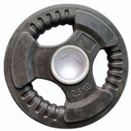 Black Rubber Iron Olympic Weight Plate