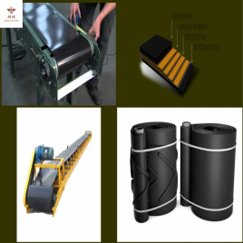 Black Rubber Endless Conveyor Belt