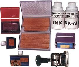 Black Rubber Pouches Hand Stamping Device