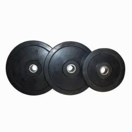 Black Rubber Gym Plates, 10 Kg