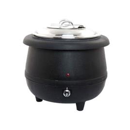 Round Black Soup Pot