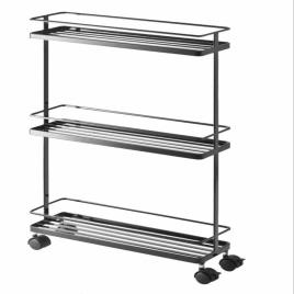 Black SS Kitchen Mobile Cart