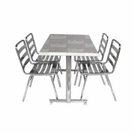 Black Steel Dining Table