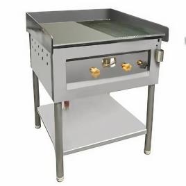 Black Stainless Steel Dosa/Chapatti Gas Griddle