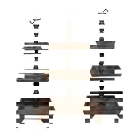 Black Steel Advertisement Food Display Stand