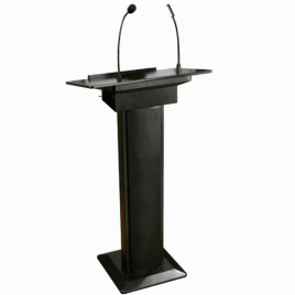 Black Audio Podium for Education